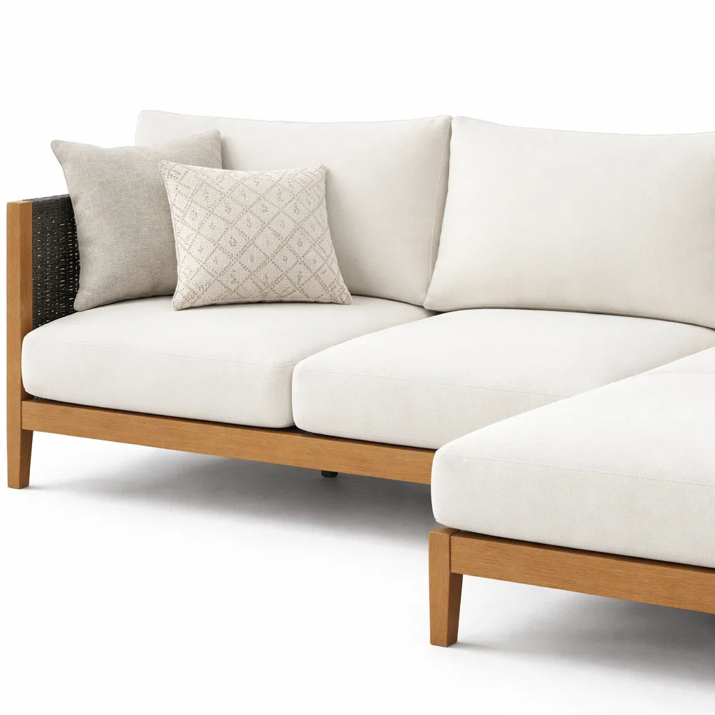TerraFrame WovenLounge Luxe Outdoor Sectional Sofa
