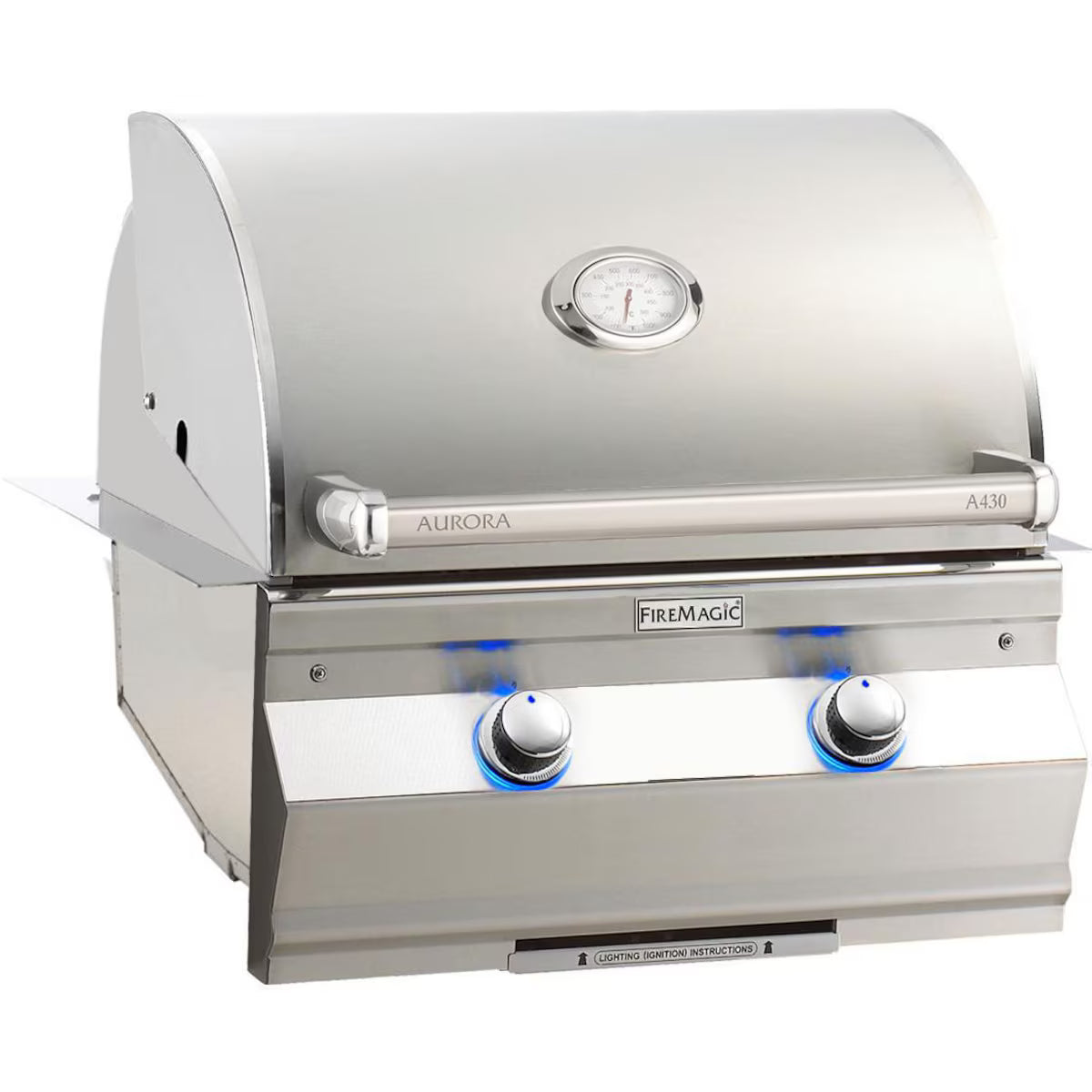 Fire Magic Aurora A430i 24" Built-In Natural Gas Grill With Analog Thermometer (A430i-7EAN)