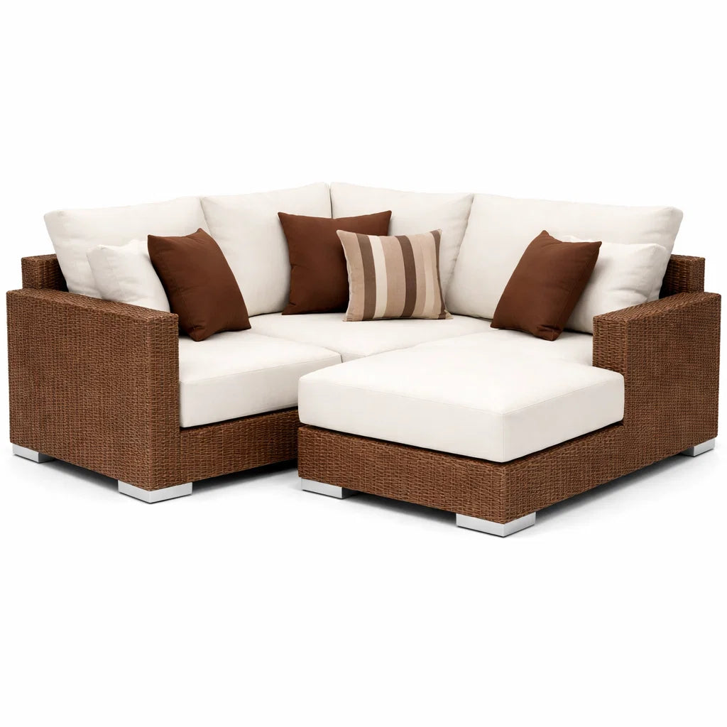 TerraFrame WickerLuxe Horizon Outdoor Sectional Sofa