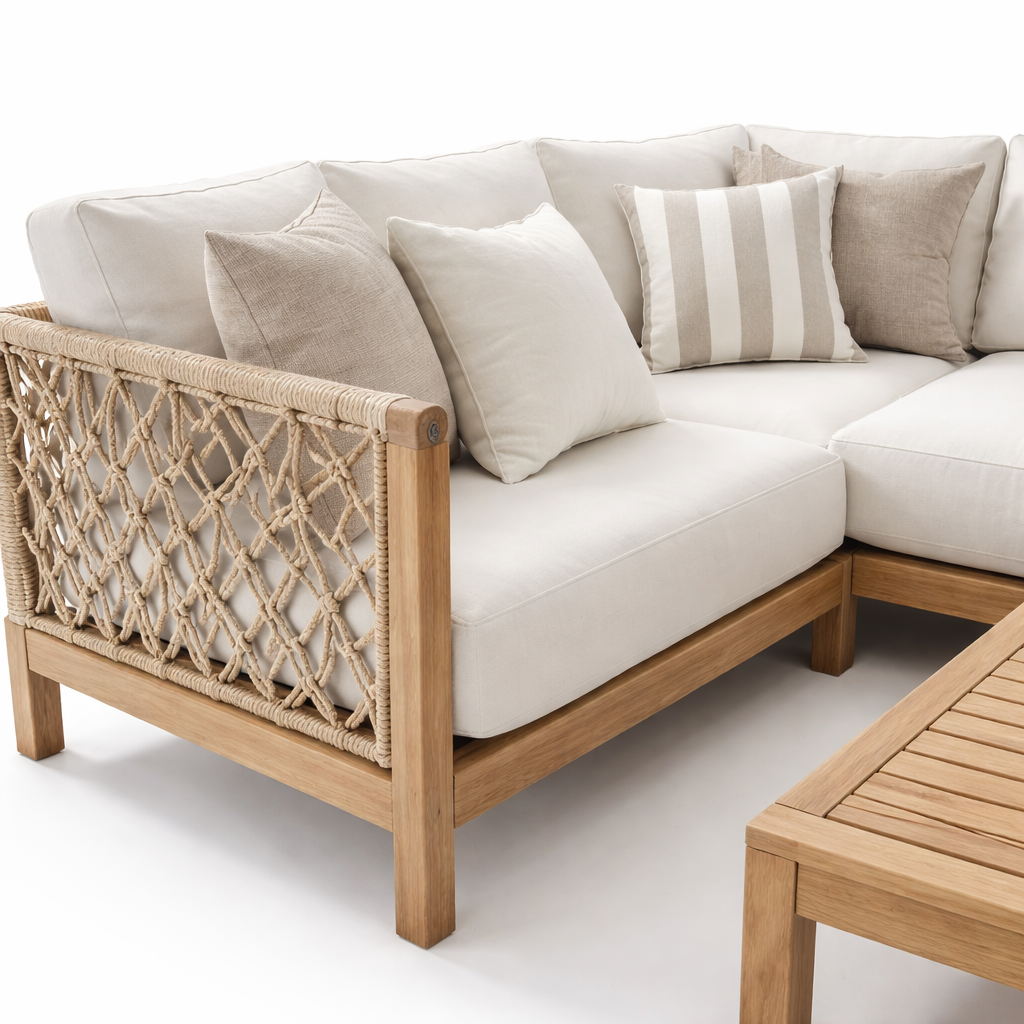 TerraFrame RopeLuxe Coastal Outdoor Sectional Sofa