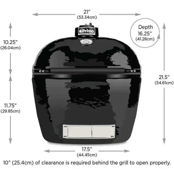 Primo Junior Built-In Ceramic Charcoal Kamado Grill