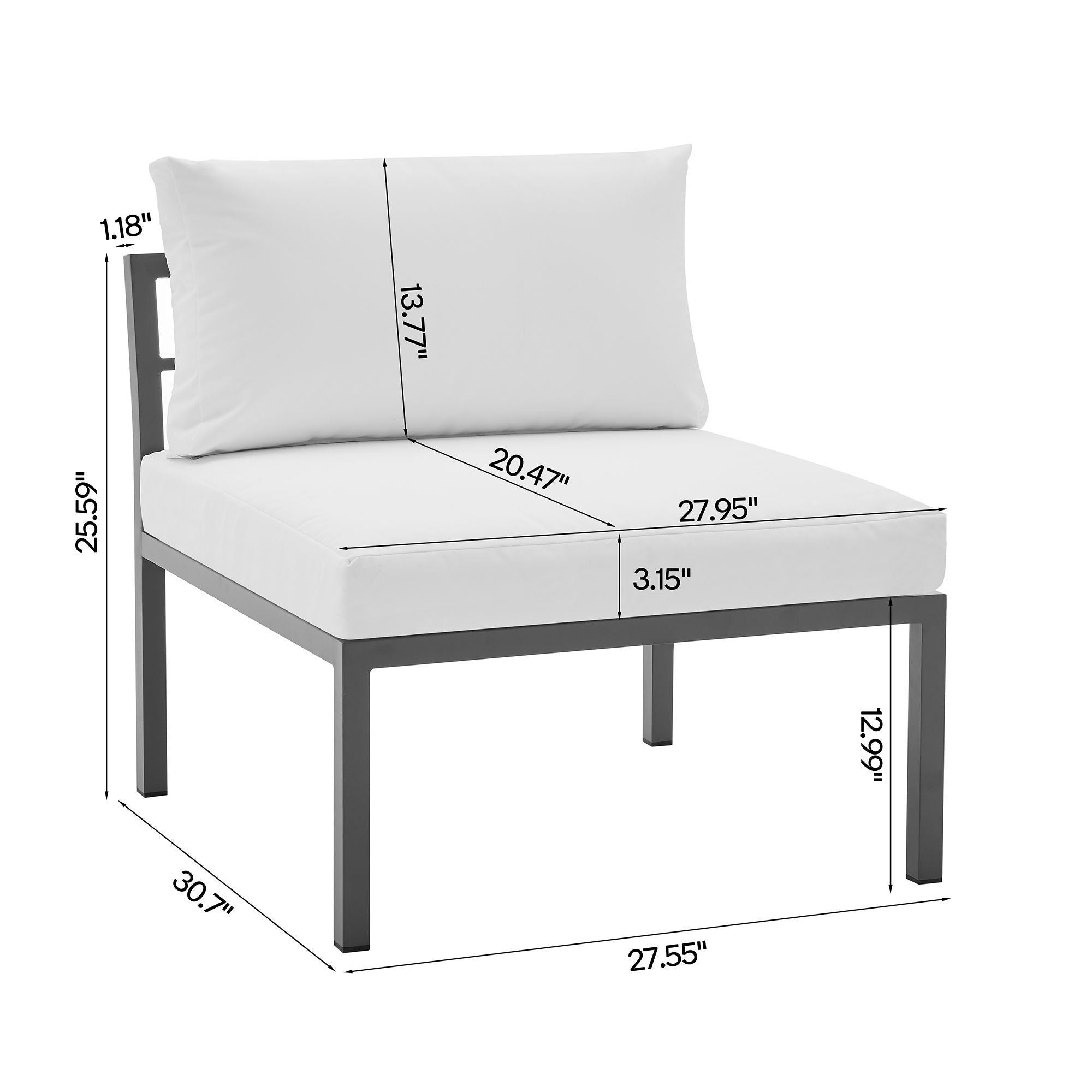 Manhattan Comfort Sunnyside 5-Piece Conversation Set