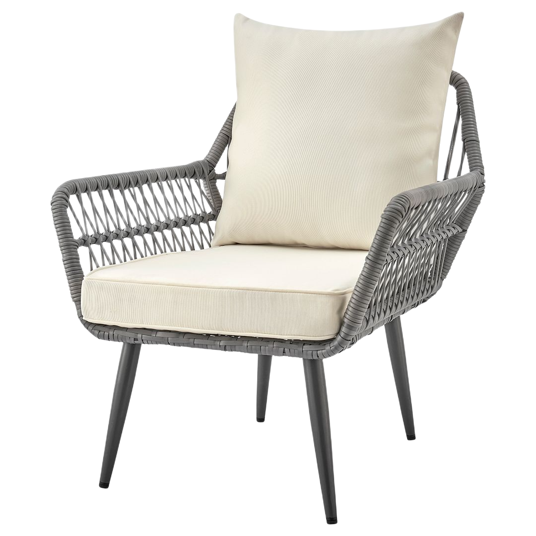 Manhattan Comfort Cannes 3-Piece Outdoor Conversation Set