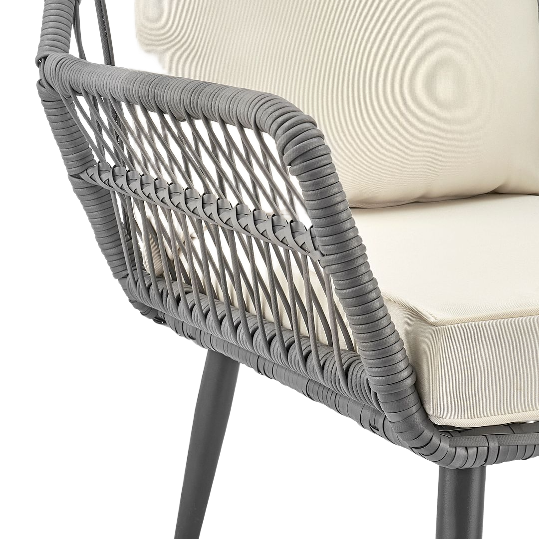 Manhattan Comfort Cannes 3-Piece Outdoor Conversation Set