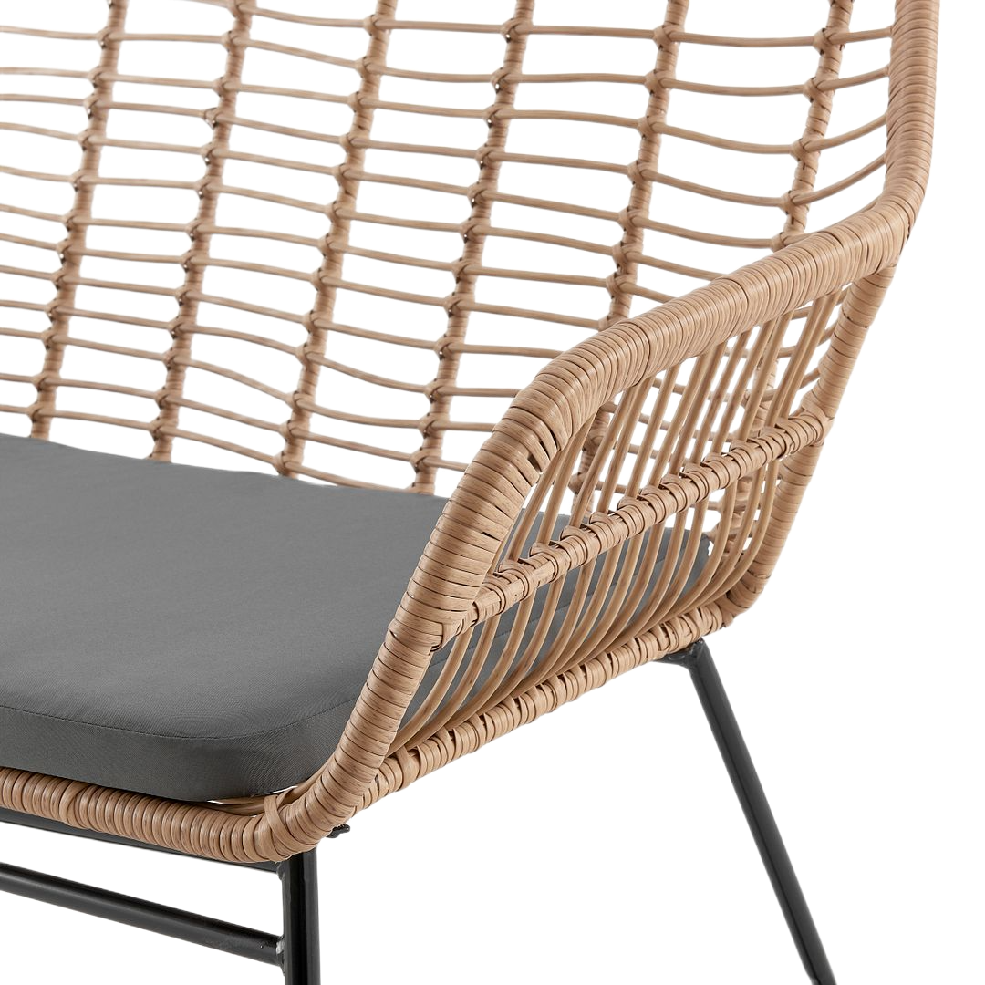 Manhattan Comfort Antibes 4-Piece Outdoor Conversation Set