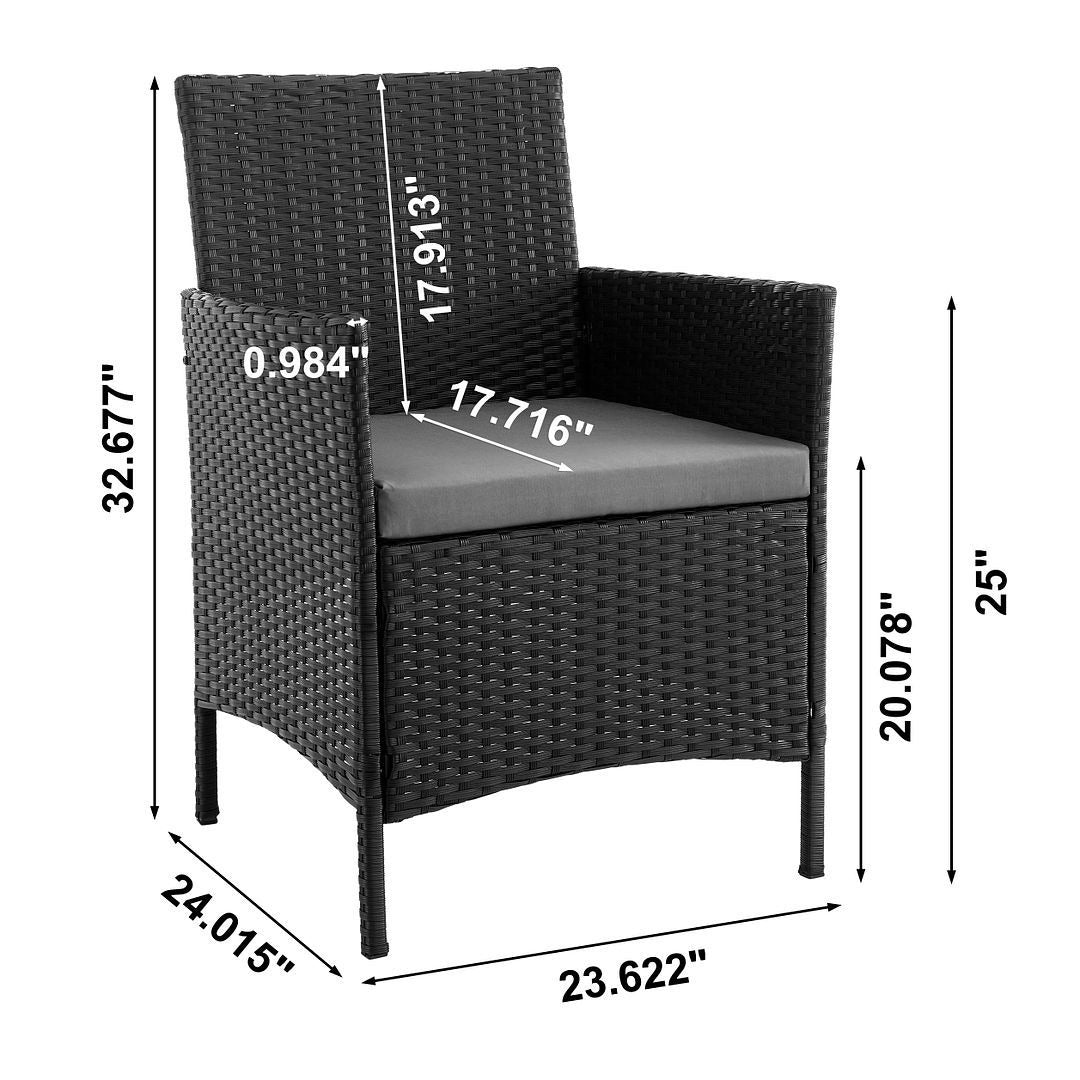 Manhattan Comfort Imperia 3-Piece Conversation Set