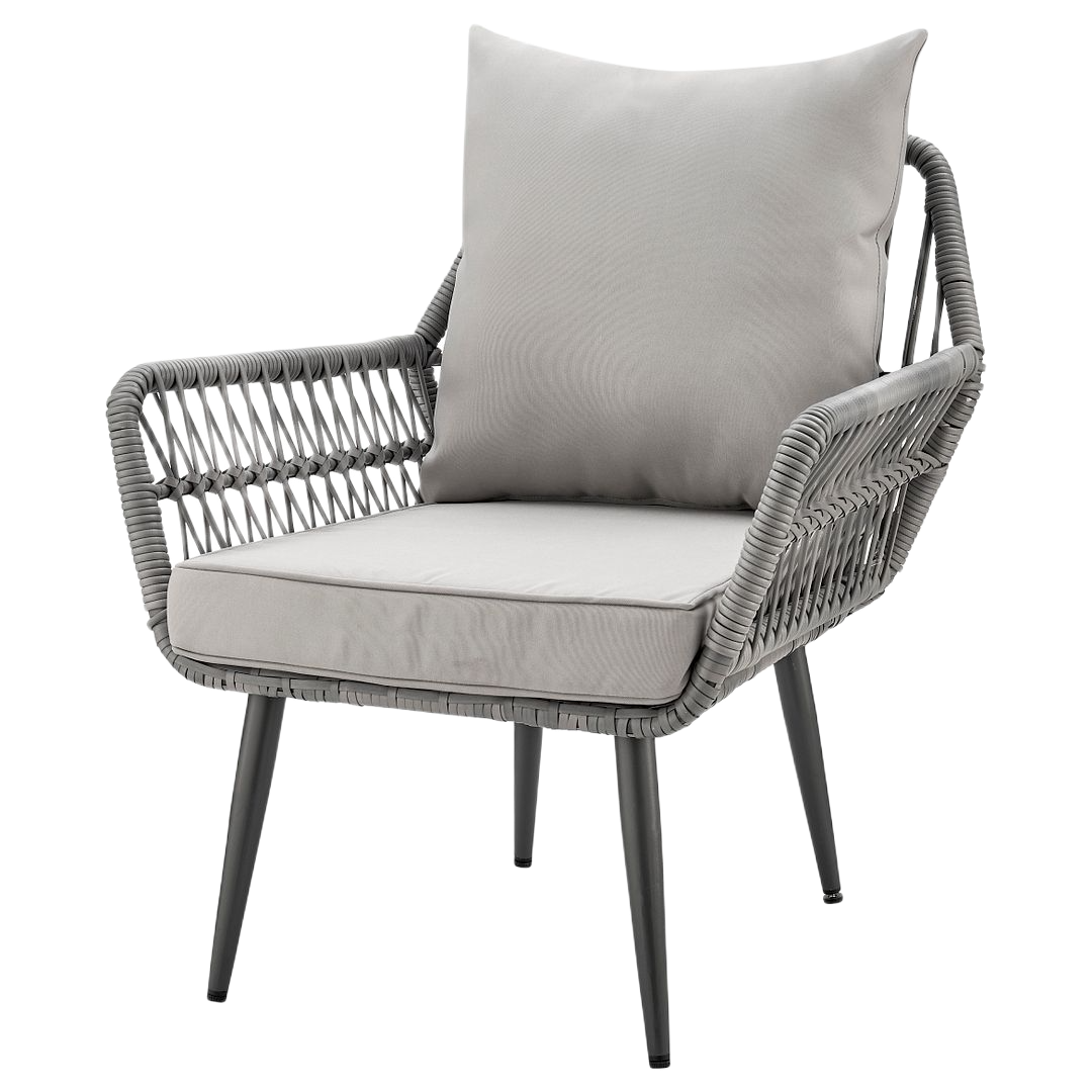 Manhattan Comfort Cannes 3-Piece Outdoor Conversation Set