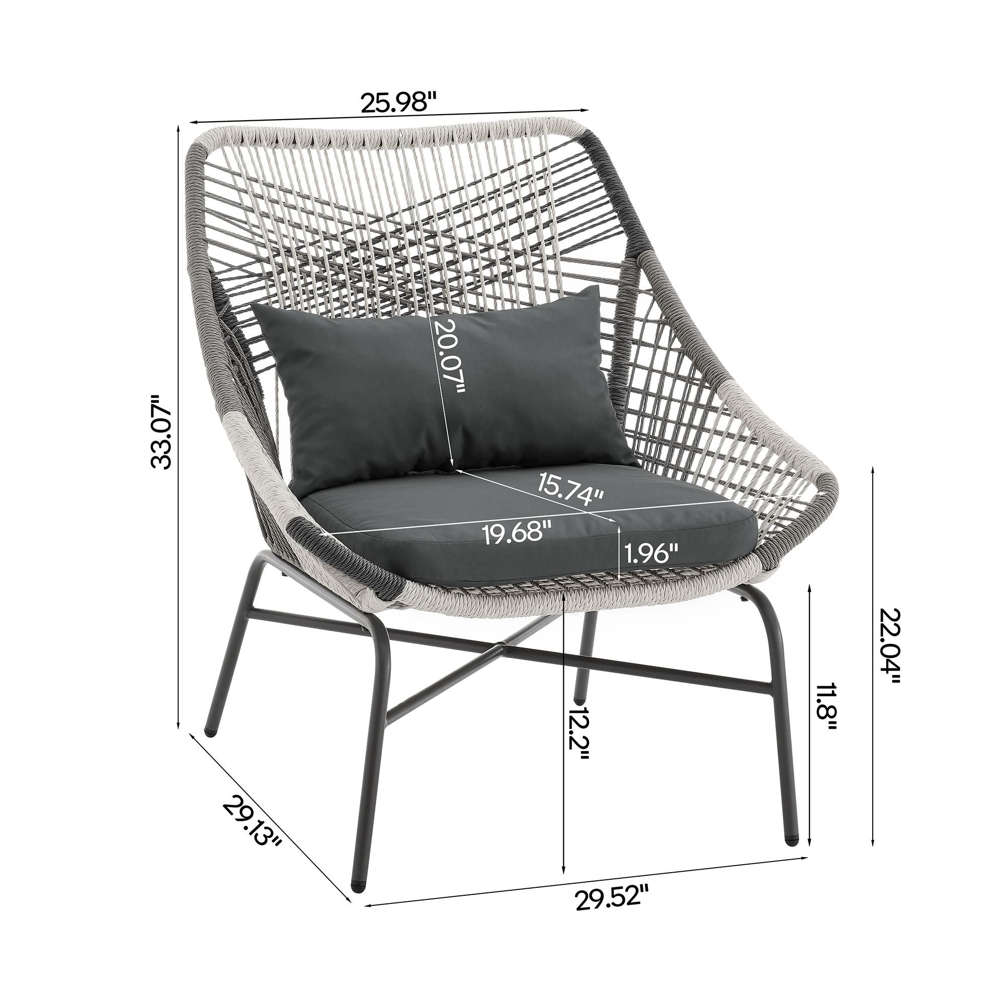 Manhattan Comfort Ashland 5-Piece Conversation Set