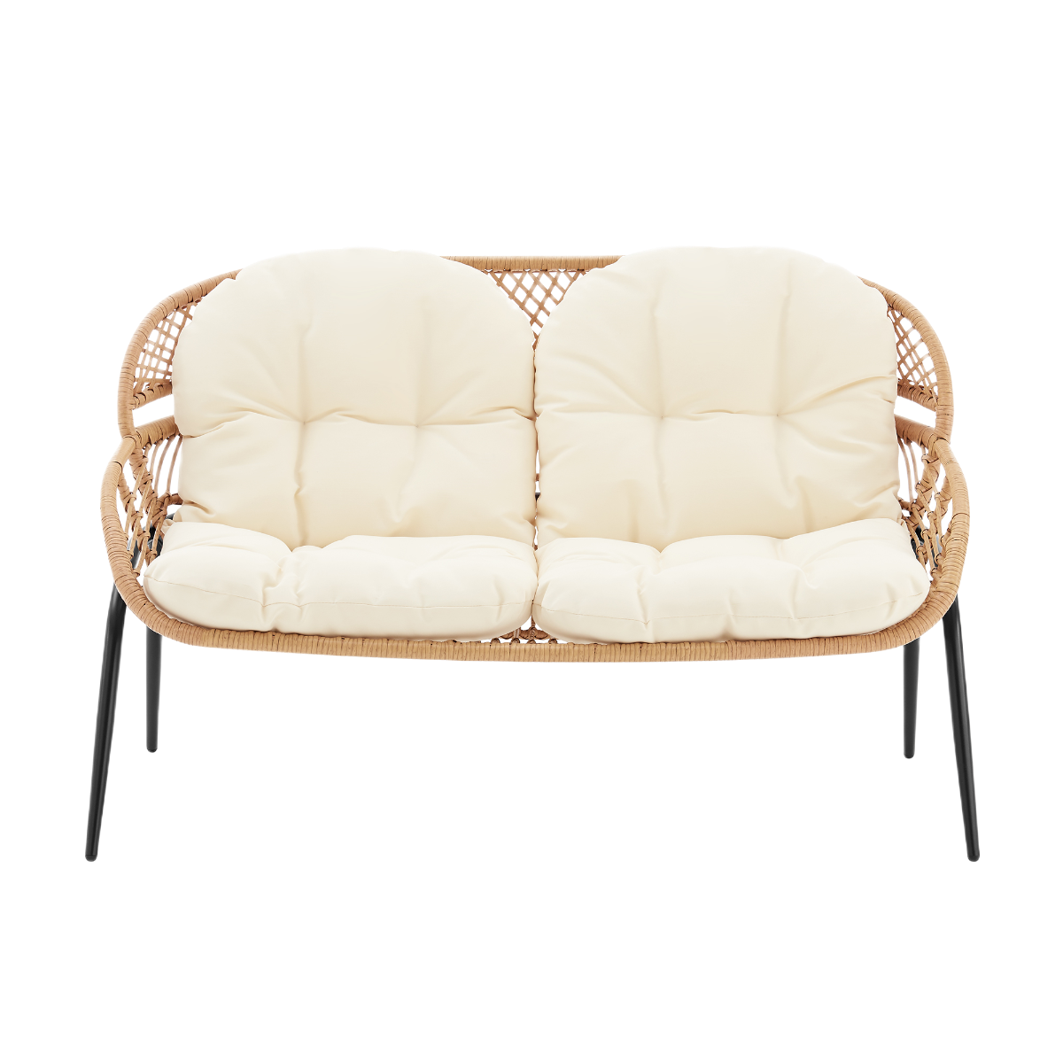 Manhattan Comfort Pine 4-Piece Conversation Set