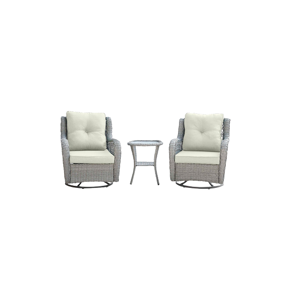 Manhattan Comfort Fruttuo 3-Piece Conversation Set
