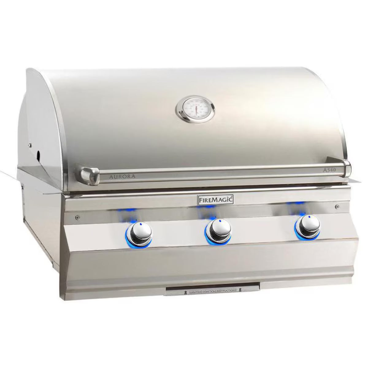 Fire Magic Aurora A540i 30" Built-In Natural Gas Grill With Infrared Burner & Analog Thermometer (A540i-7LAN)