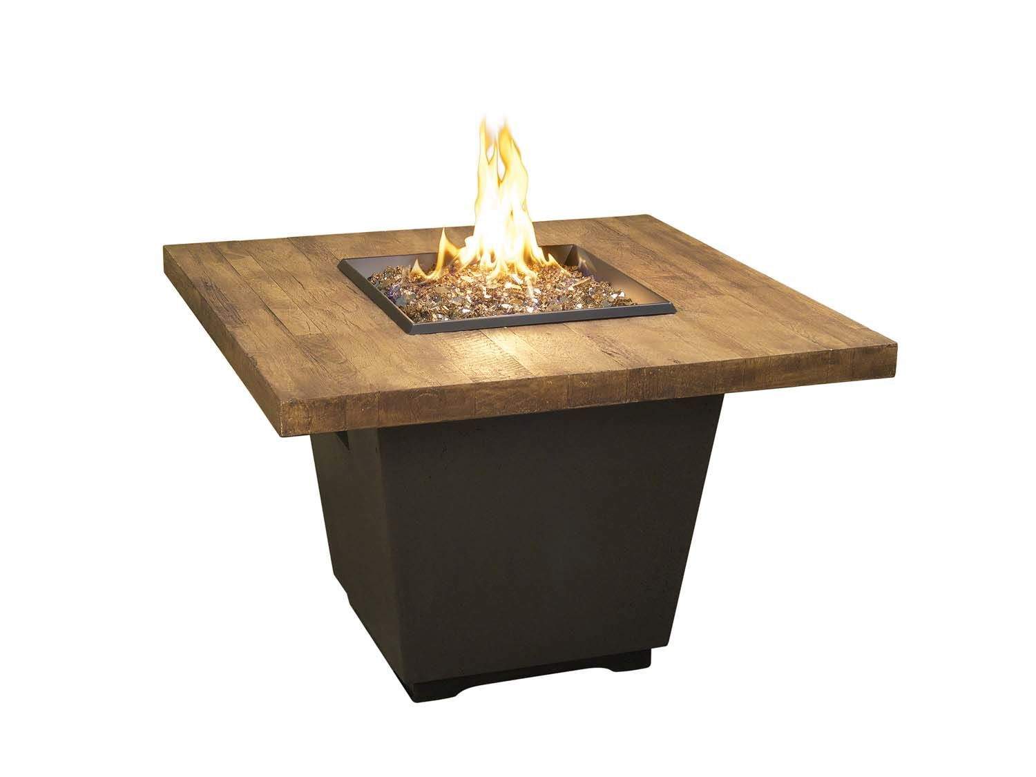 American Fyre Designs Cosmopolitan Square Gas Fire Pit Table 36"