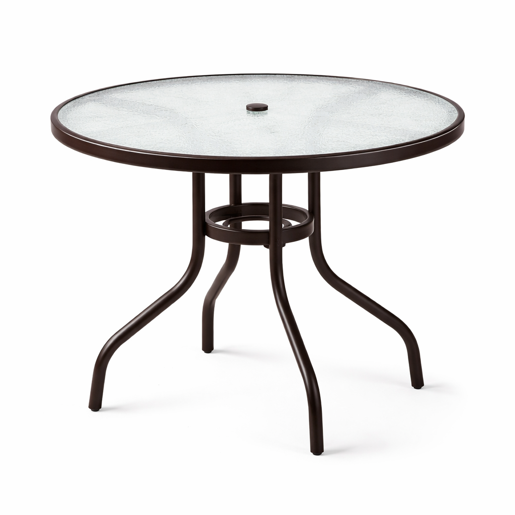 TerraFrame RoundGlass Outdoor Dining Table
