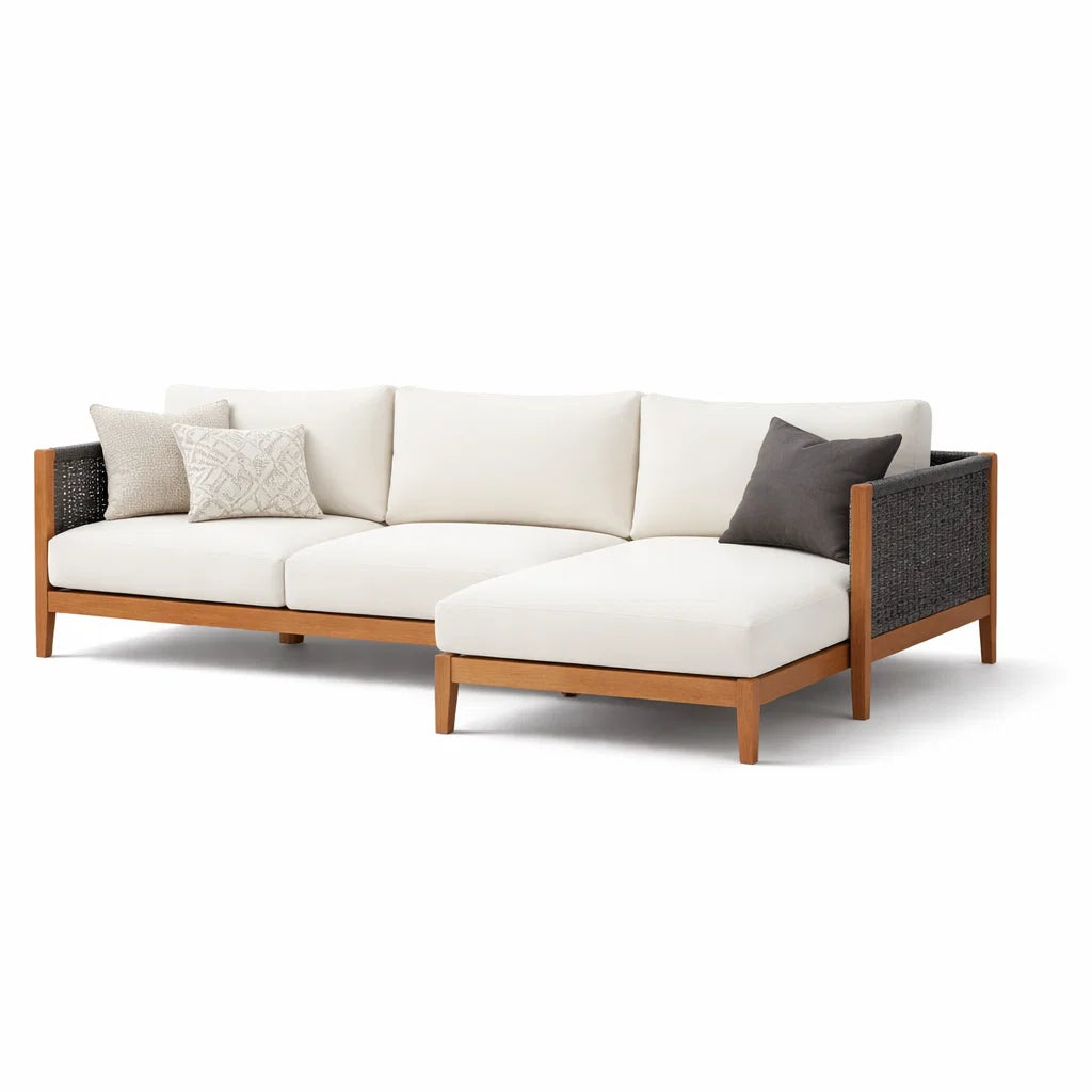 TerraFrame WovenLounge Luxe Outdoor Sectional Sofa