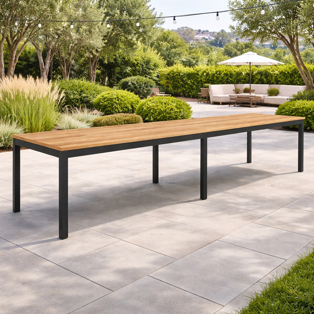 TerraFrame LongForm Industrial Outdoor Table