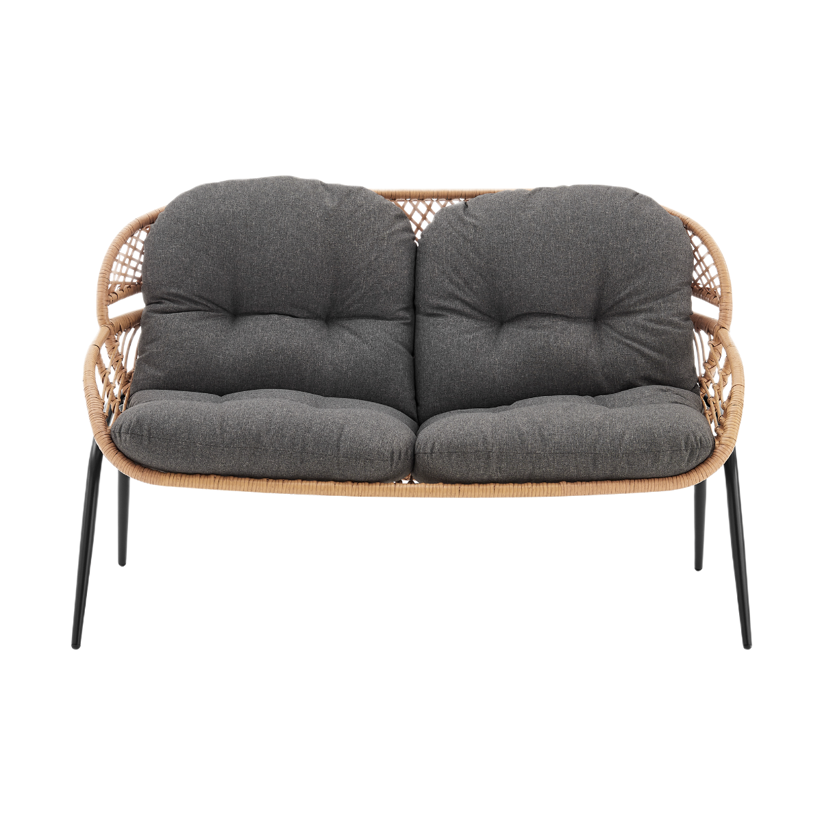 Manhattan Comfort Pine 4-Piece Conversation Set