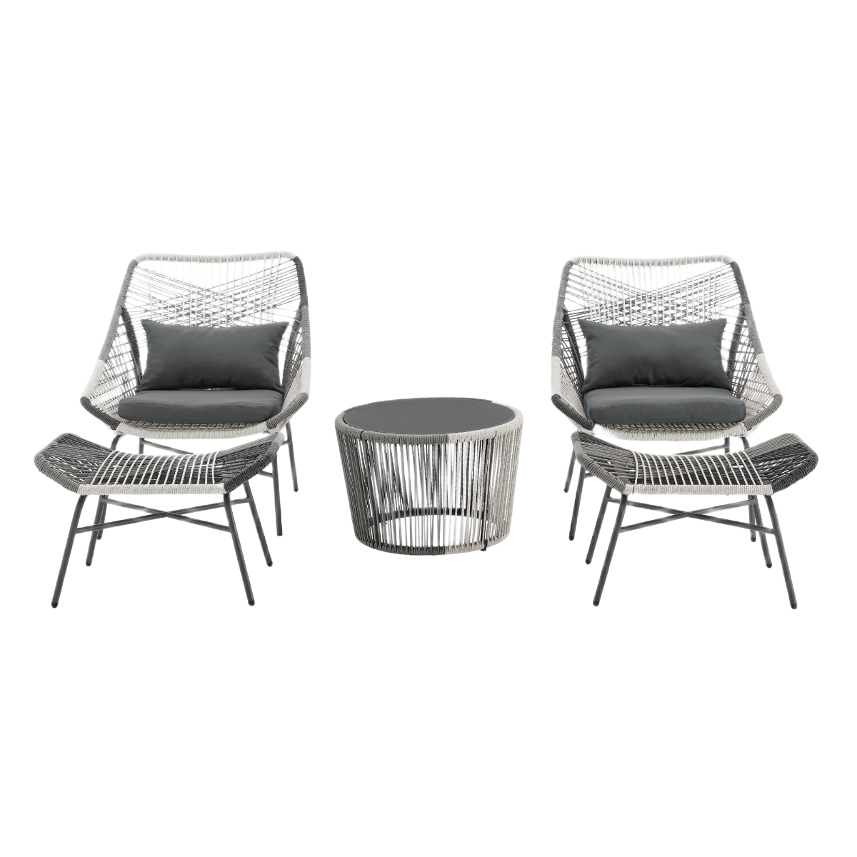 Manhattan Comfort Ashland 5-Piece Conversation Set