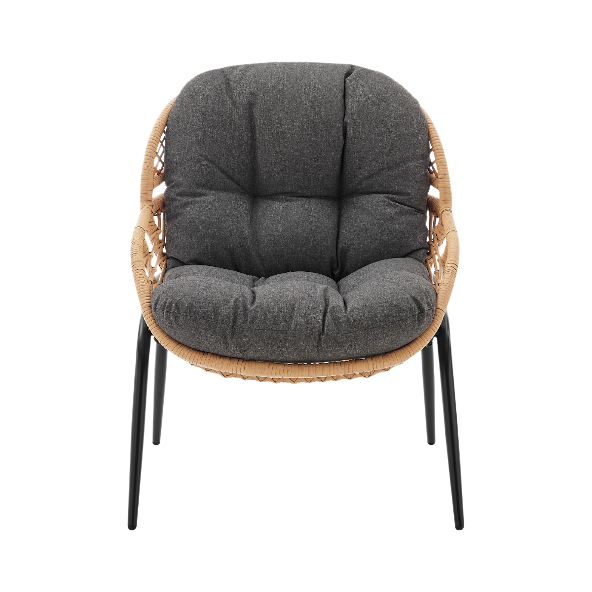 Manhattan Comfort Pine 4-Piece Conversation Set