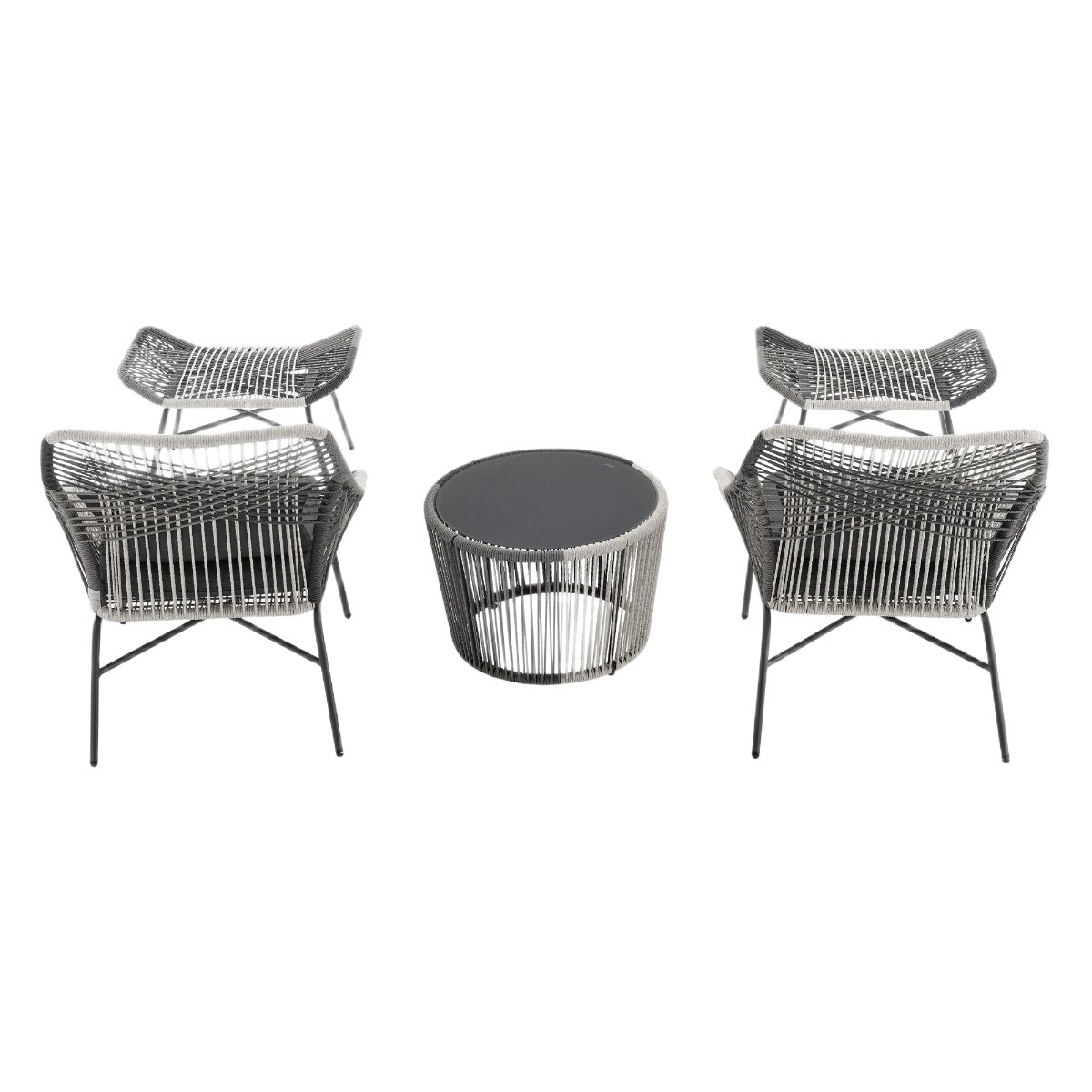 Manhattan Comfort Ashland 5-Piece Conversation Set