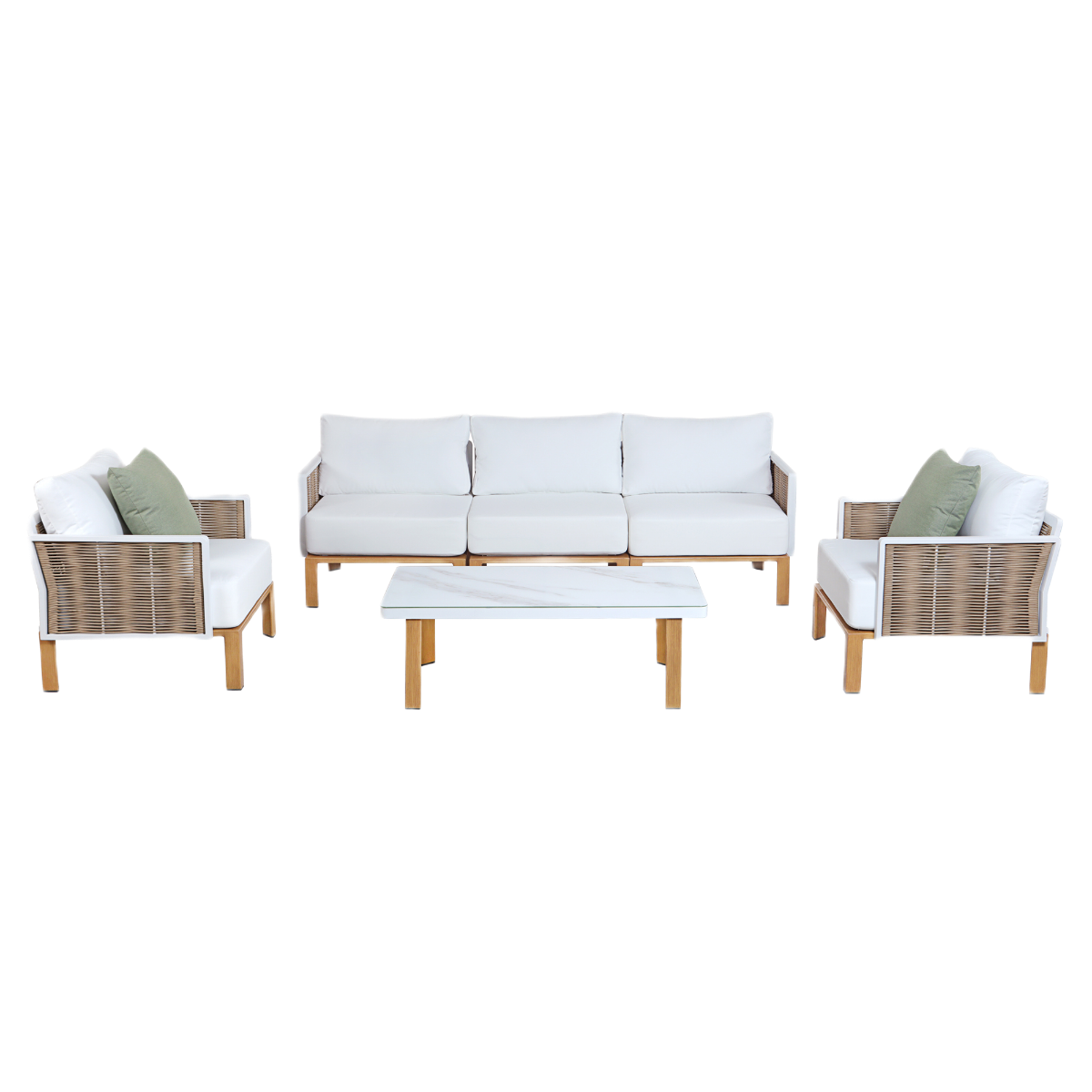Manhattan Comfort Vine 4-Piece Conversation Set