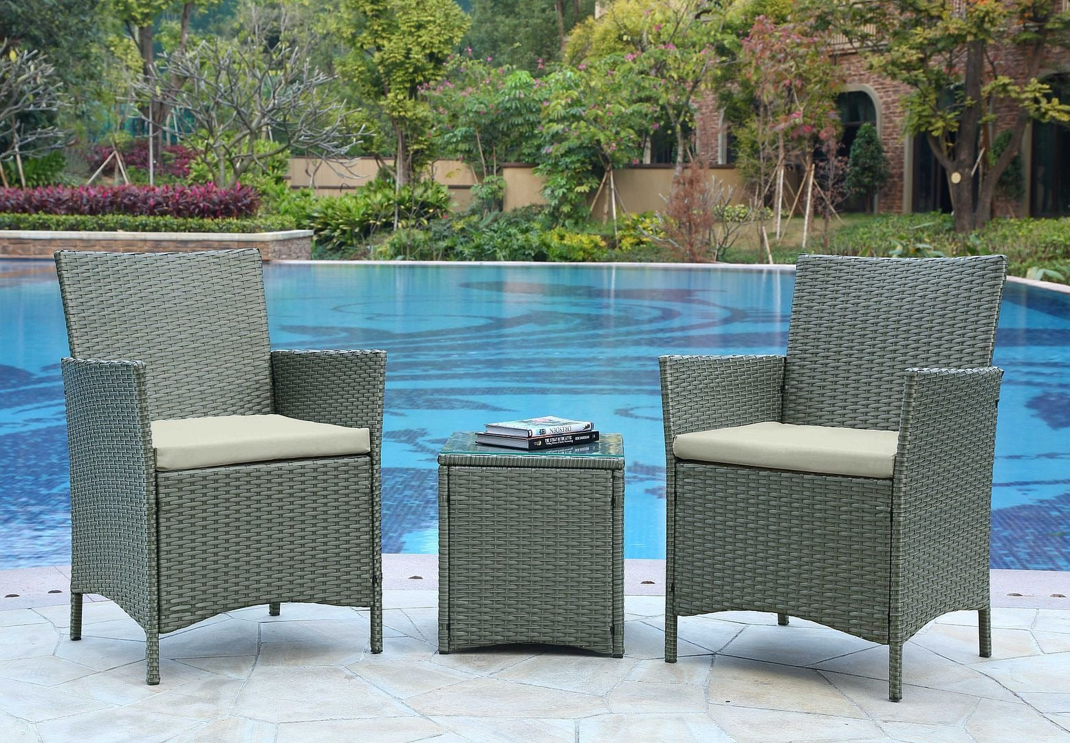 Manhattan Comfort Imperia 3-Piece Conversation Set