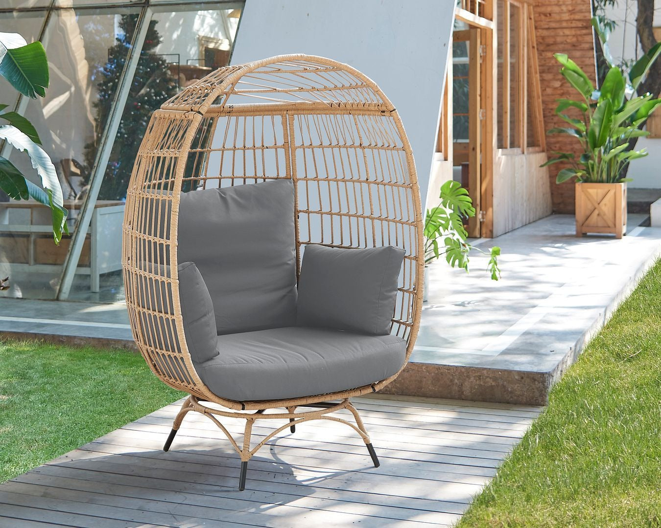 Manhattan Comfort Spezia Freestanding Egg Chair