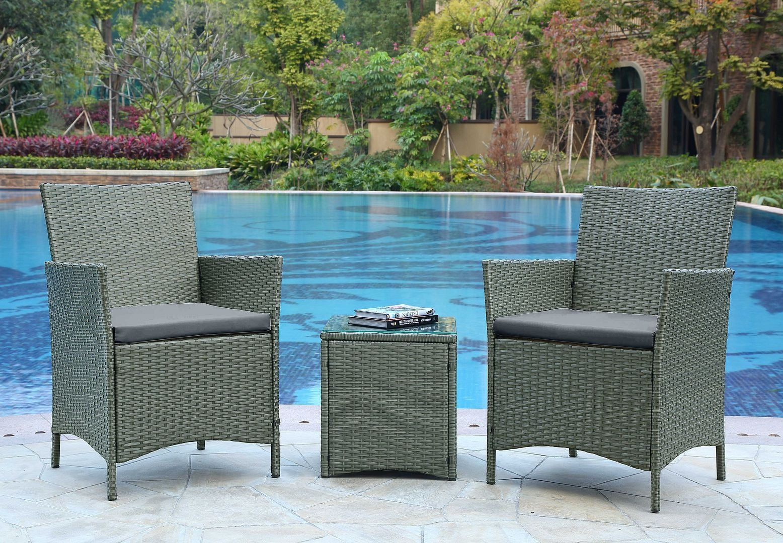Manhattan Comfort Imperia 3-Piece Conversation Set