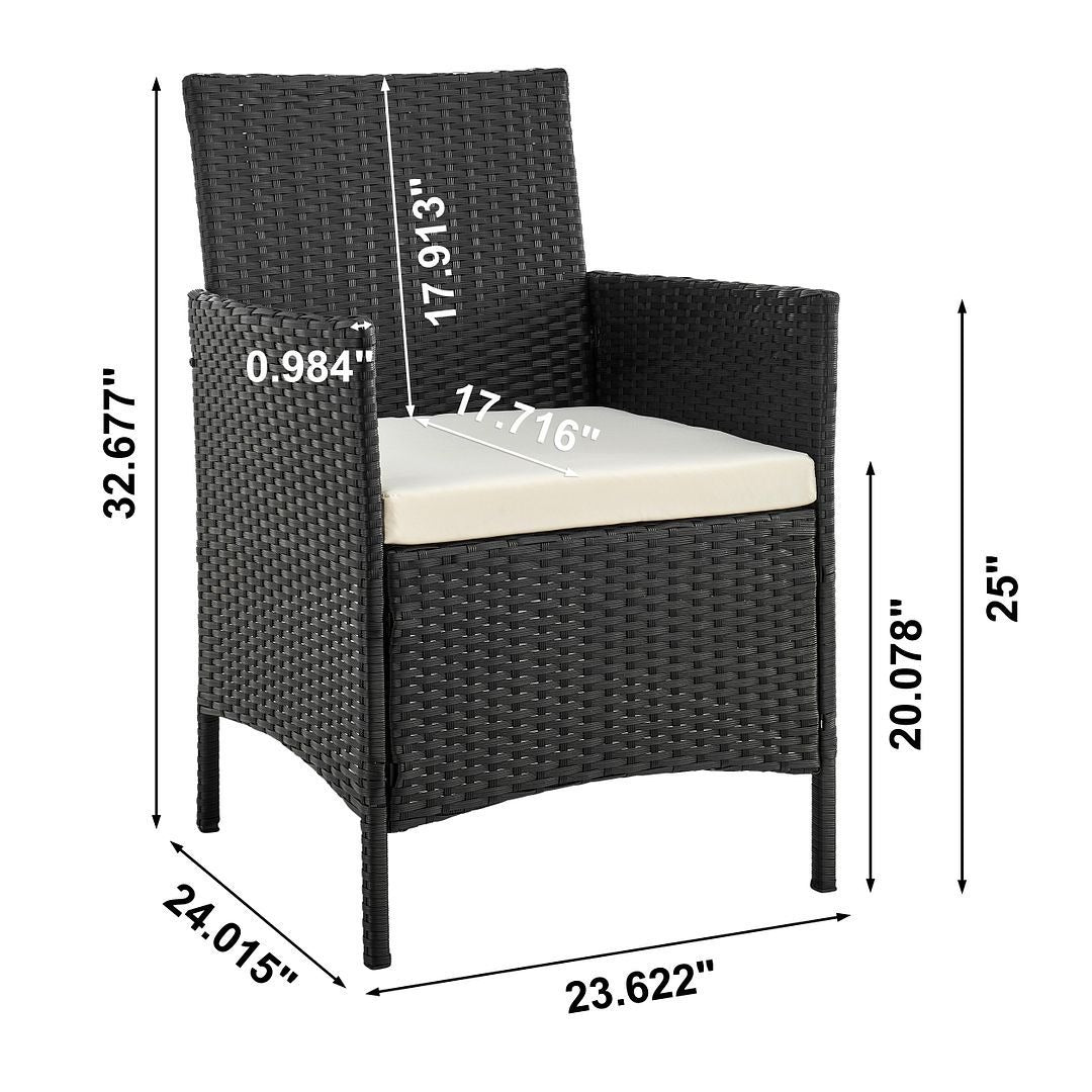 Manhattan Comfort Imperia 3-Piece Conversation Set