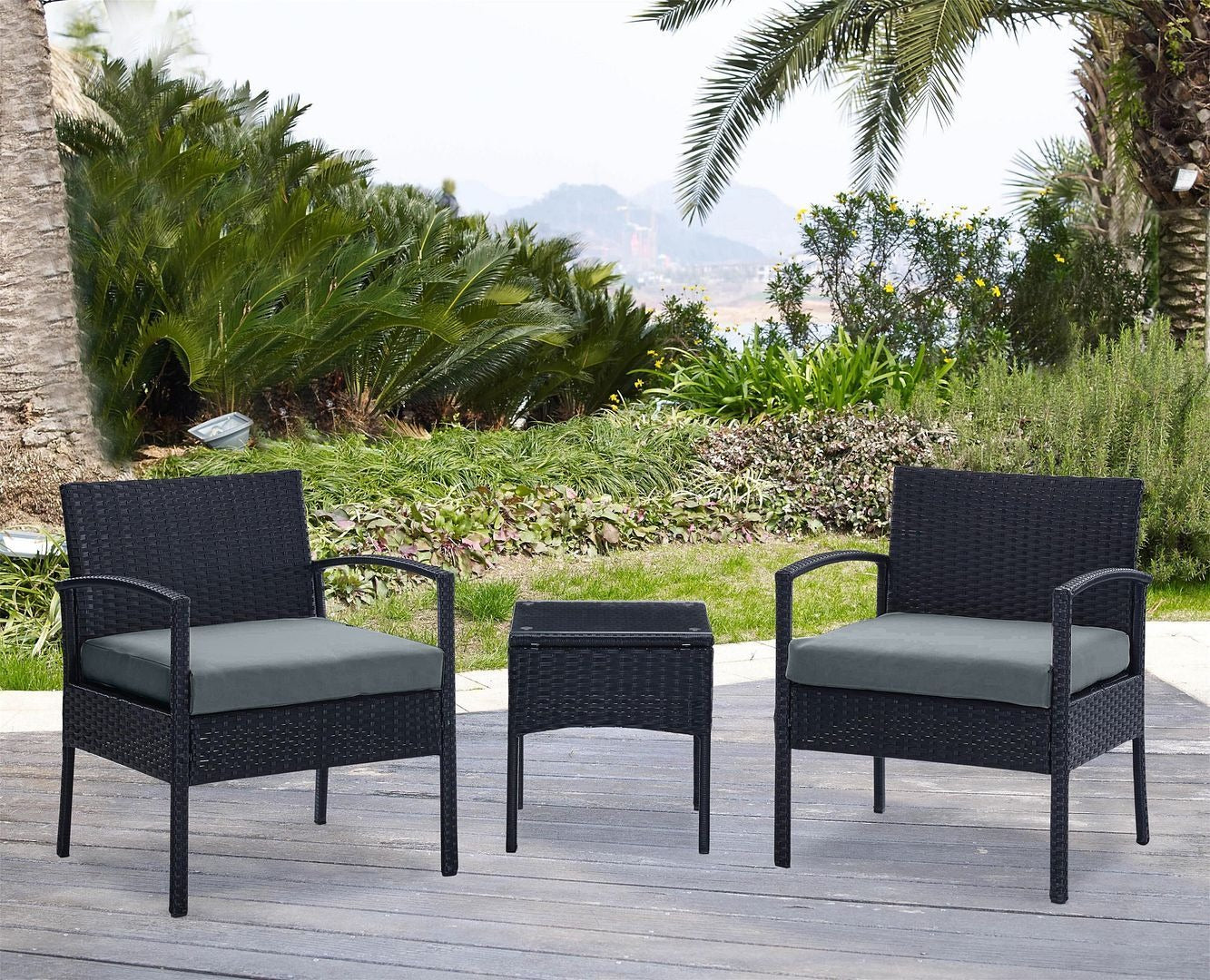 Manhattan Comfort Noli 3-Piece Conversation Set