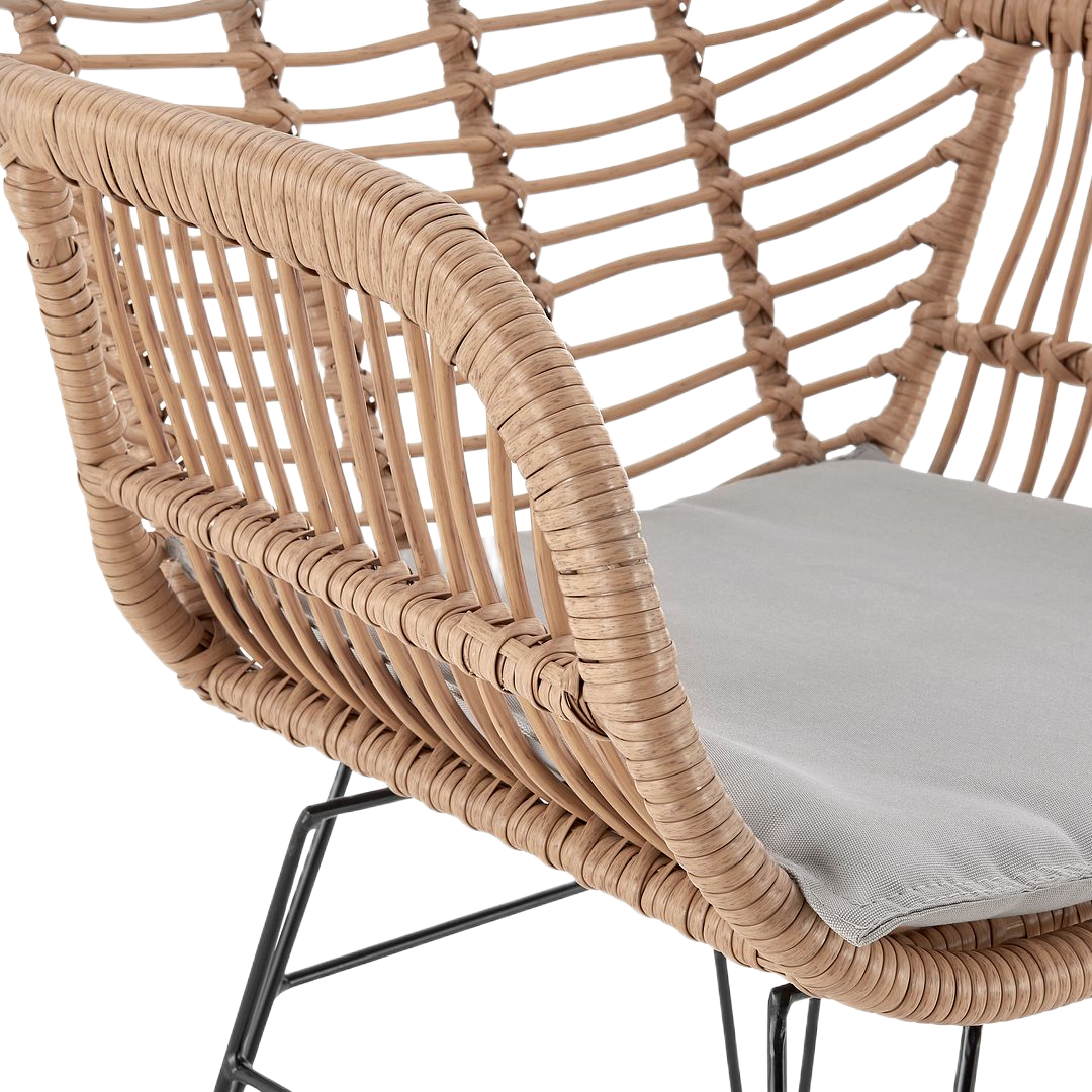Manhattan Comfort Antibes 3-Piece Outdoor Conversation Set