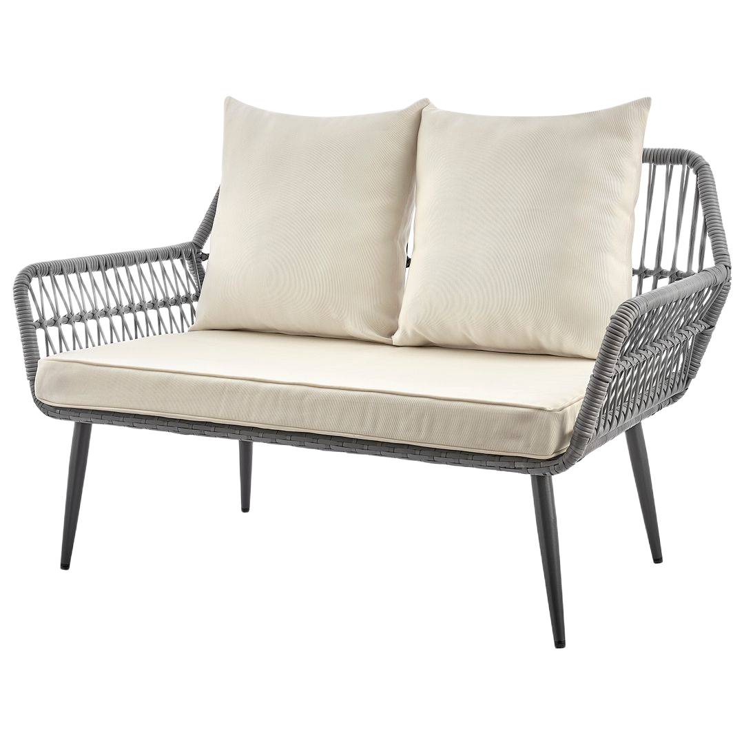 Manhattan Comfort Portofino 4-Piece Outdoor Conversation Set