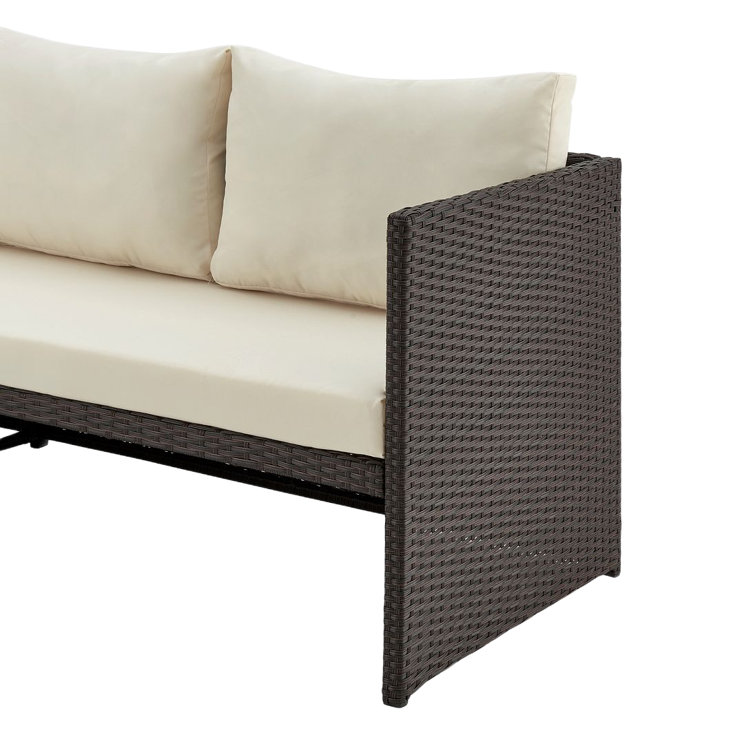 Manhattan Comfort Menton 3-Piece Outdoor Sectional Set