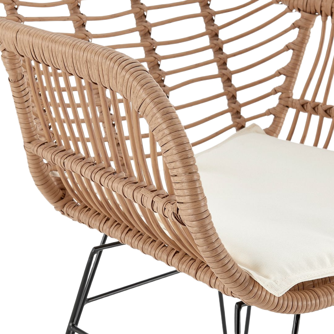 Manhattan Comfort Antibes 3-Piece Outdoor Conversation Set