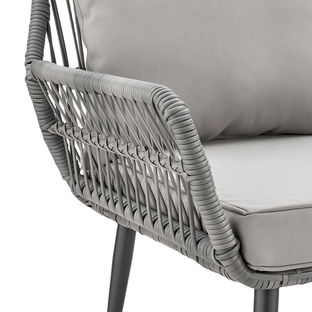Manhattan Comfort Cannes 3-Piece Outdoor Conversation Set