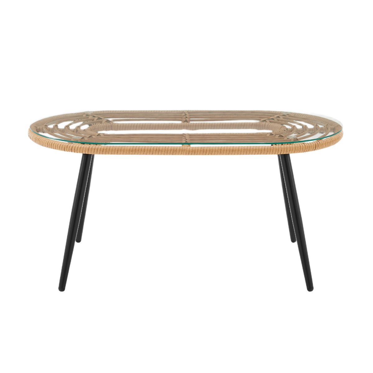 Manhattan Comfort Pine 4-Piece Conversation Set