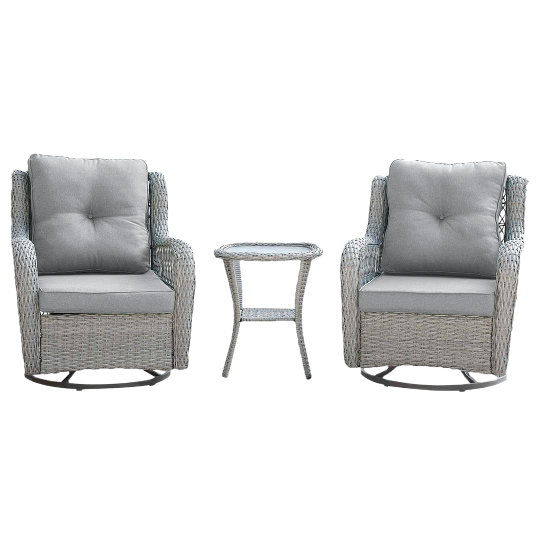 Manhattan Comfort Fruttuo 3-Piece Conversation Set