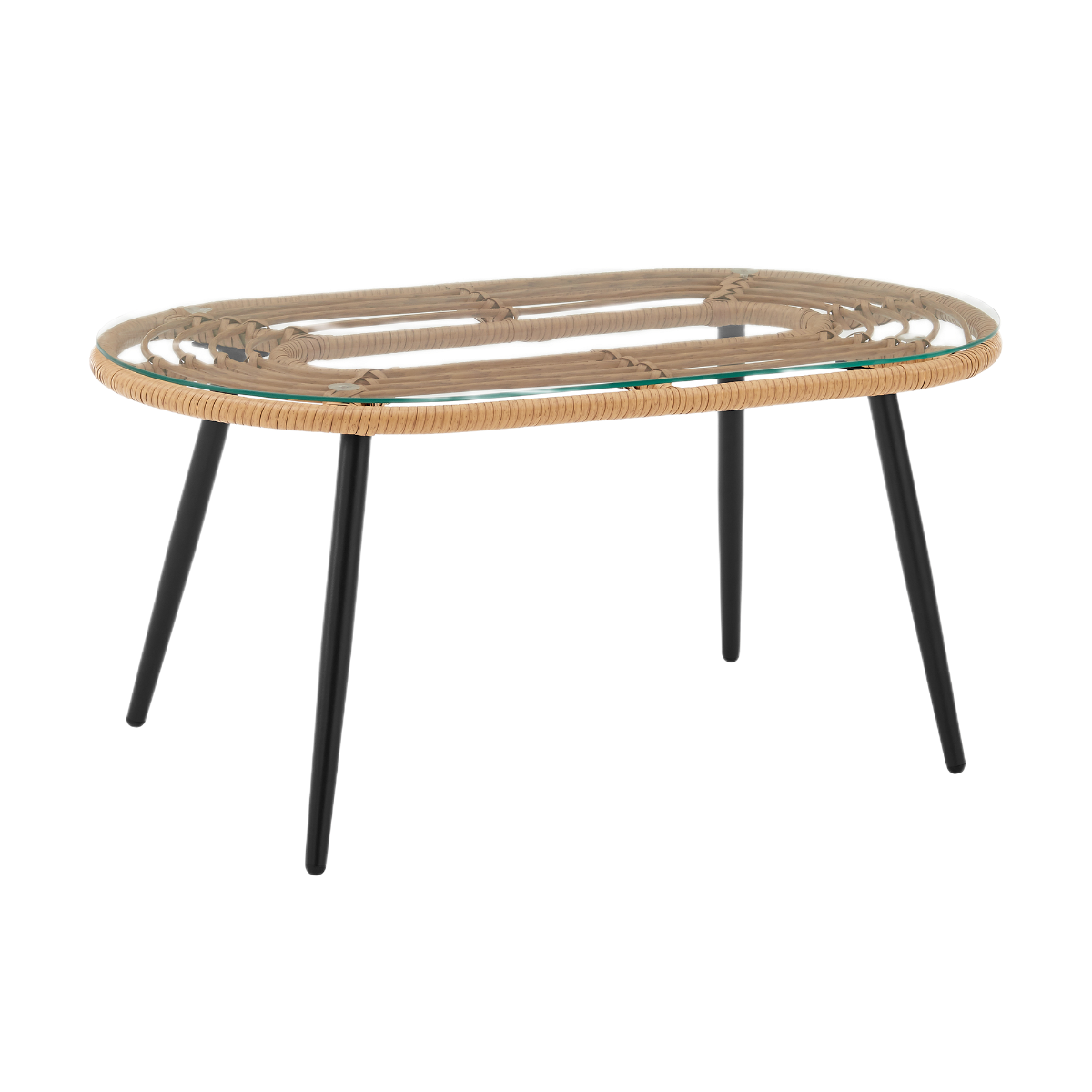Manhattan Comfort Pine 4-Piece Conversation Set