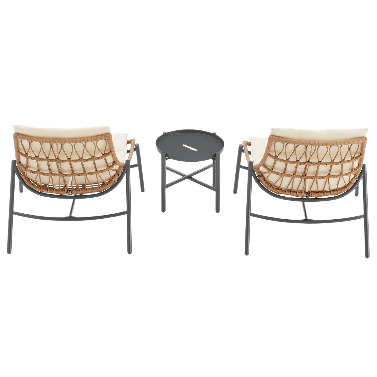 Manhattan Comfort Sunset 3-Piece Outdoor Conversation Set