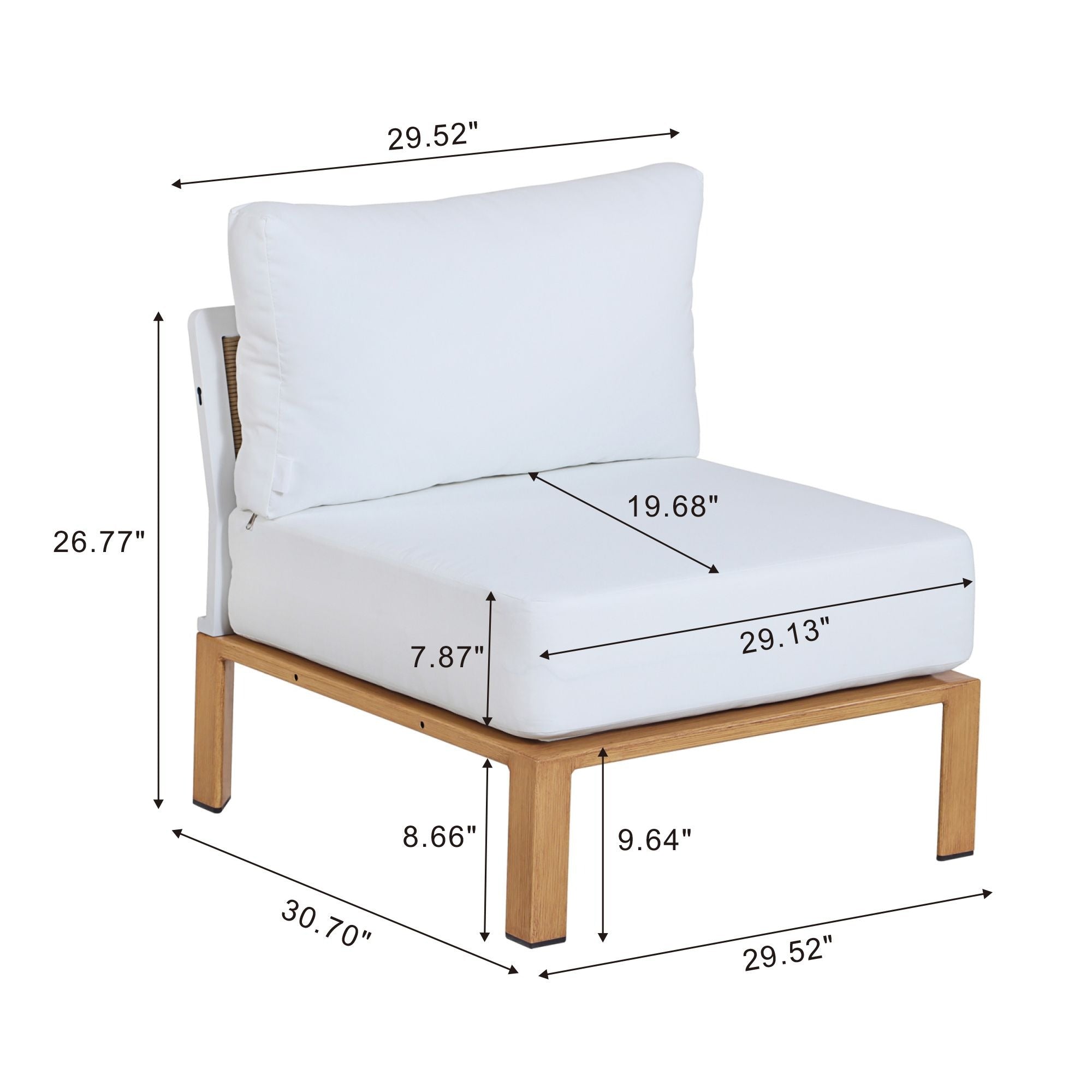 Manhattan Comfort Vine 4-Piece Conversation Set