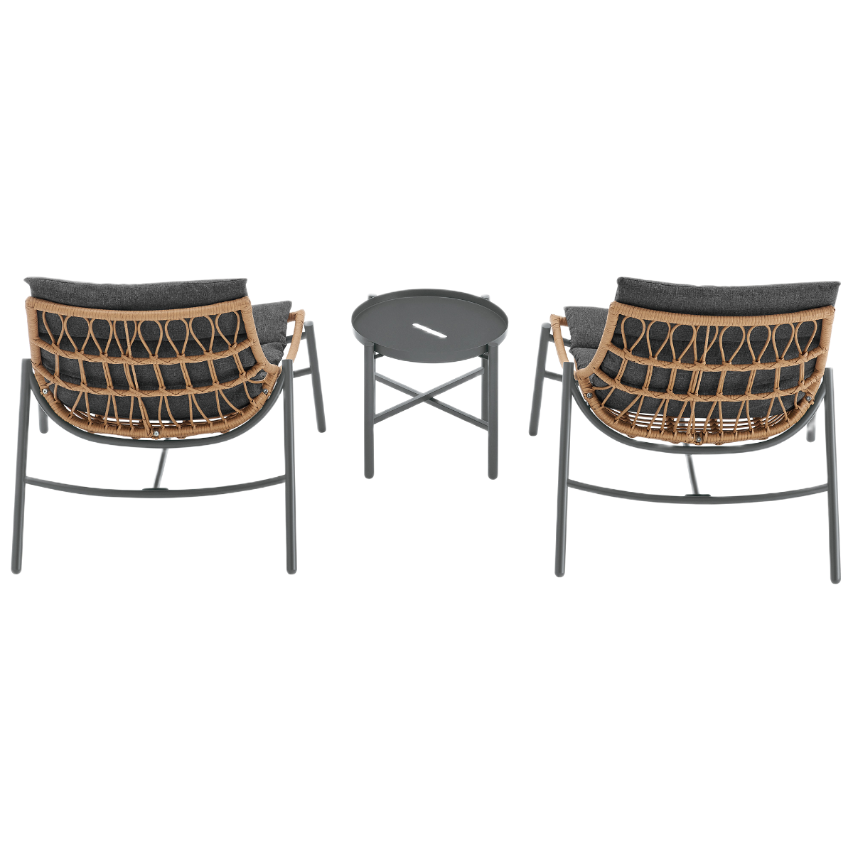 Manhattan Comfort Sunset 3-Piece Outdoor Conversation Set