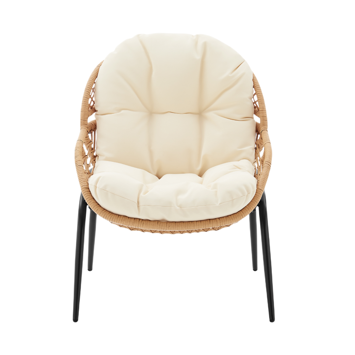 Manhattan Comfort Pine 4-Piece Conversation Set