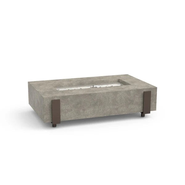 American Fyre Designs Iron Saddle Long 72" Chat Height Fire Table