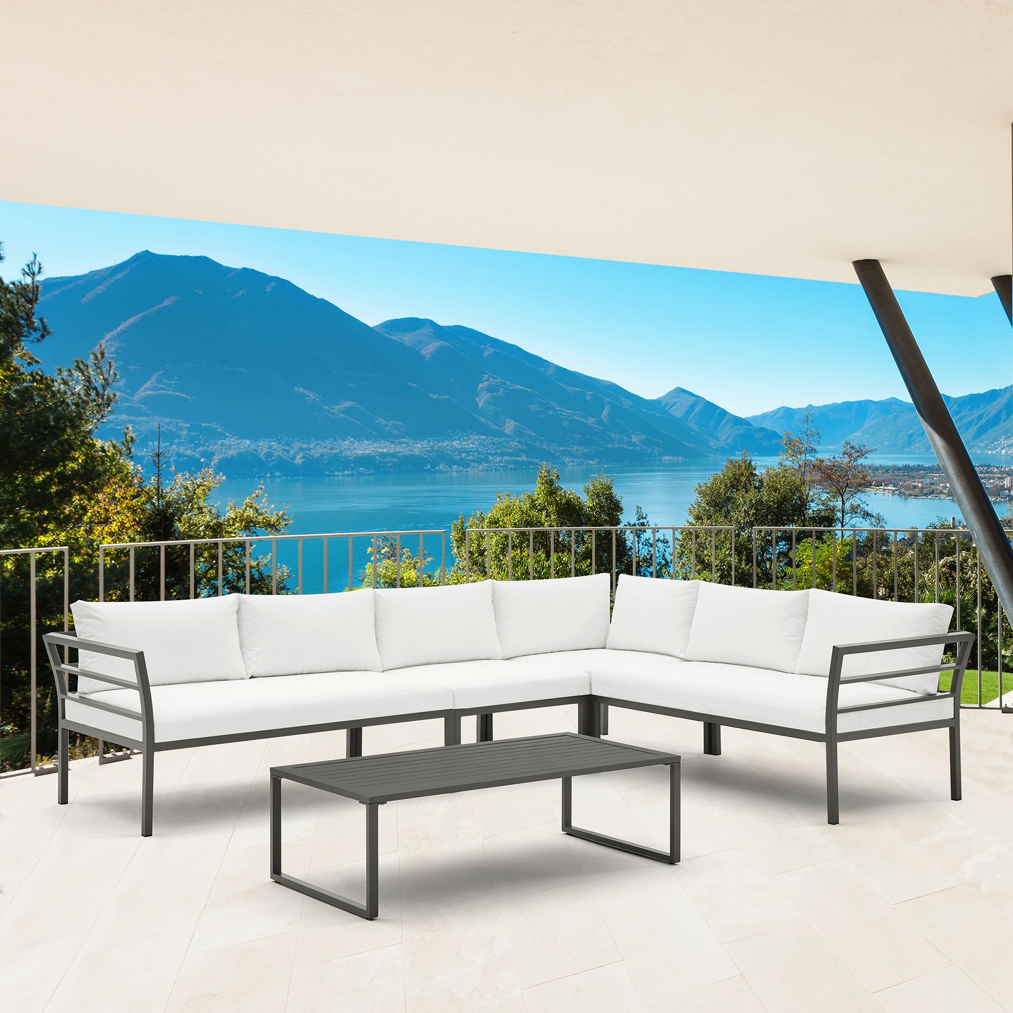 Manhattan Comfort Sunnyside 5-Piece Conversation Set