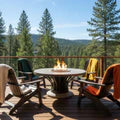 American Fyre Designs Fiesta 54" Dining Height Fire Table