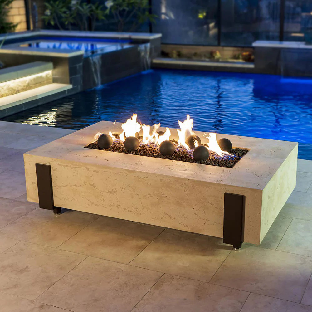 American Fyre Designs Iron Saddle 60" Chat Height Fire Table