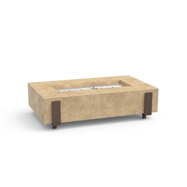 American Fyre Designs Iron Saddle Long 72" Chat Height Fire Table
