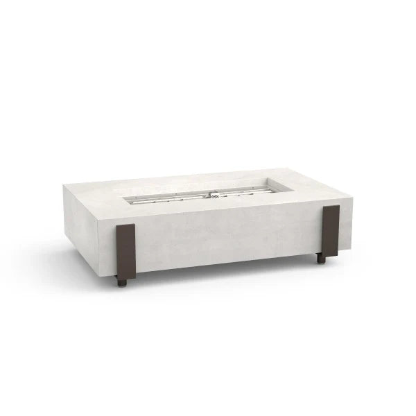 American Fyre Designs Iron Saddle Long 72" Chat Height Fire Table